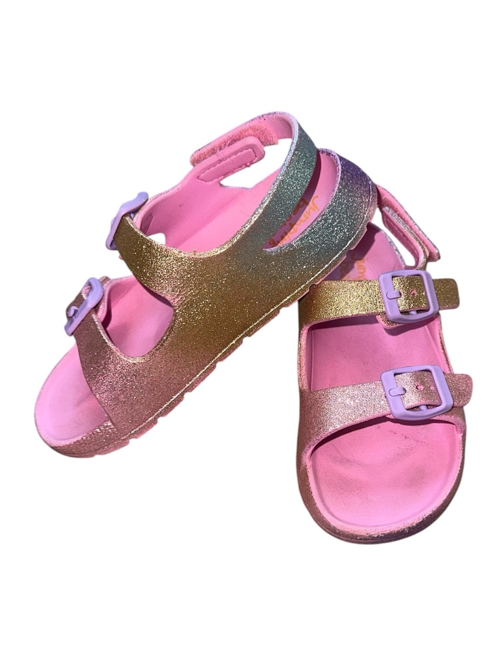 Jumping Beans Rainbow Glitter Sandals